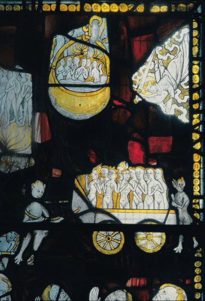 Doom (detail), 15th century by English School